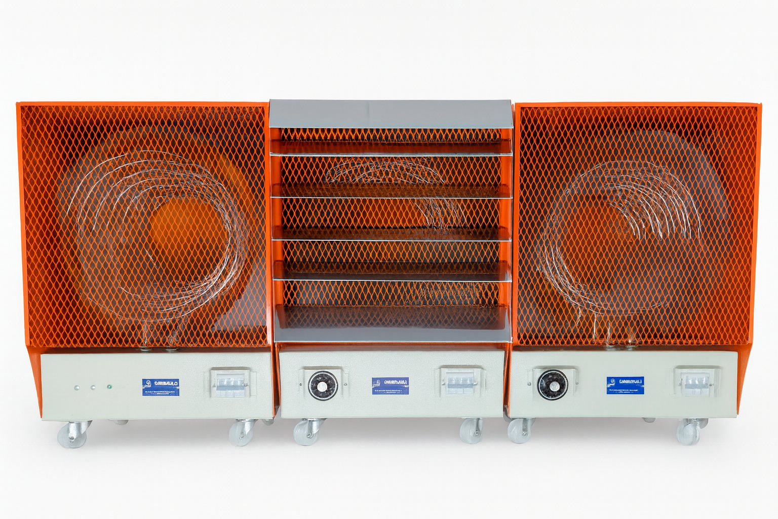 Caloventores eléctricos industriales 220V 380V calefacción procesos tableros Argentina